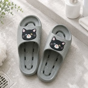 야옹 편안한 욕실화 M (그레이)