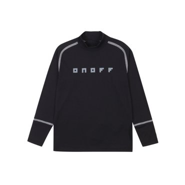 ONOFF [온오프골프웨어] 남성 스트레치 모크넥 셔츠 OF9232GB_BLACK