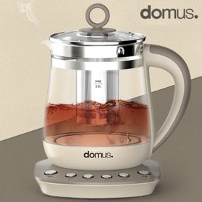 도무스 유리티포트 1.5L 아기보리차주전자 약탕기 차우리는 분유 전기포터 커피 티팟 티메이커