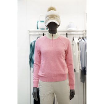 볼빅 [여주점] 골프웨어 여성 골프 이중에리 부클 라글랑 방풍 스웨터 TOA04