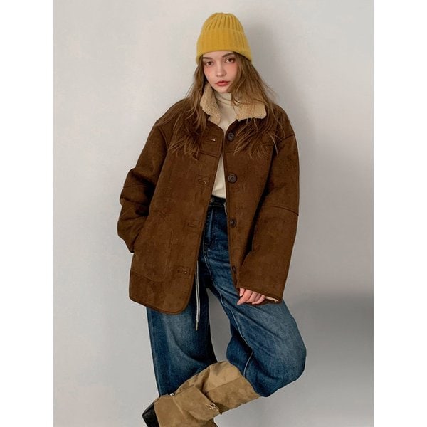Shearling Suede Mustang Jacket (2colors) - VCOAT_078
