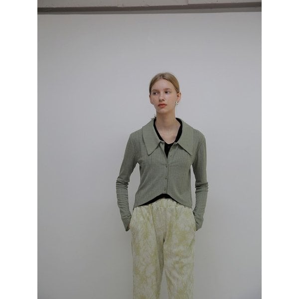 [리퍼브]Big Collar Shirts [Olive]