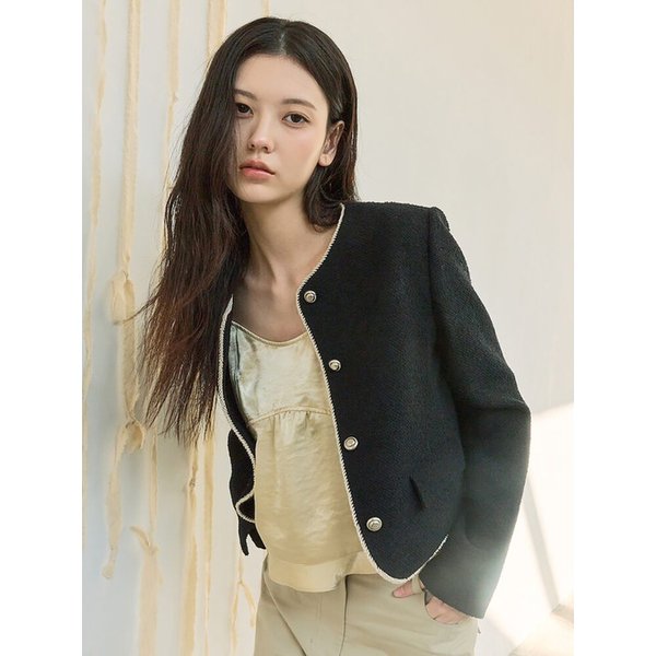 Trimming Detail Jacket  Black (KE6211M055)