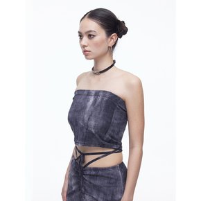 Denim Mesh Top (BK)