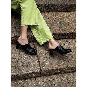 Julie Mules Leather Black