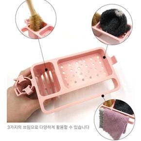수전결착형 거치대 1P 수세미 행주홀더 씽크대걸이 주방걸이 행주걸이