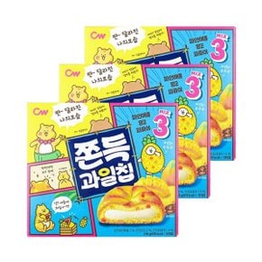 CW 청우 쫀득과일칩 215g x 3개/ 찰떡파이 과일맛과자_