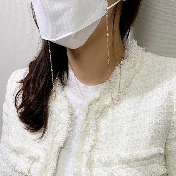 [더블디] 마스크스트랩 구슬비즈 체인 마스크줄 마스크끈 MST42