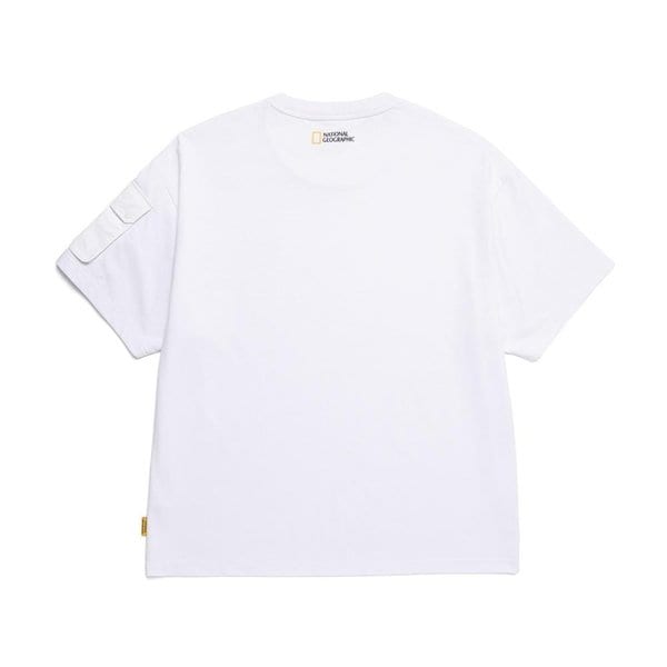 [여주점] N252MTS110 NRN 소매 포켓 세미오버핏 반팔 티셔츠 WHITE