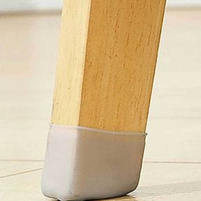 미끄럼방지 그레이 사각 형 실리콘의자발캡 의자캡
