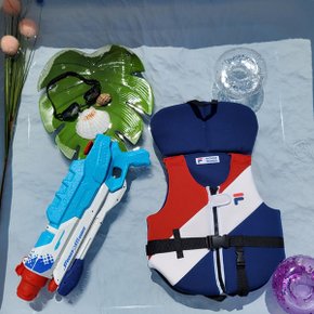 [FILA] 휠라 워니프렌즈 아동용 스윔자켓 구명조끼 부력복 NAVY (25kg이하)