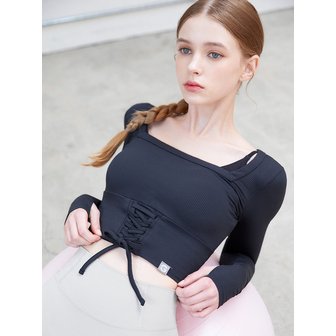 그란데라인 엘플렉스 Rib 레이스업 롱 슬리브_4COLOR