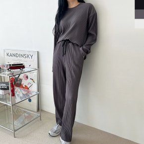 GQQ KF18 KT18 여자플리츠긴팔밴딩상하세트_P329931647