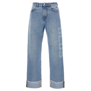 지씨디에스 Jeans FW23M35000655 Light Blue
