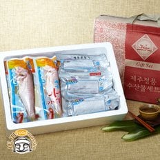 [바로배송] 제주 통옥돔/은갈치세트 [통옥돔 2팩 6마리(400g내외/팩), 은갈치 2팩 2마리 300g이상/팩), 국내산/냉동]