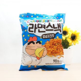 아루마트 크레용 신짱 짱구 라면스낵 양념치킨맛 90g