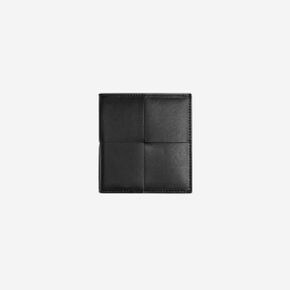 보테가 베네타 슬림 폴더형 지갑 블랙 Bottega Veneta Slim Bi-Fold Wallet Black