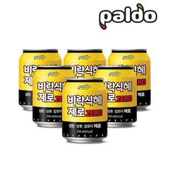 팔도 비락 식혜 제로 238ml(캔) x 6개