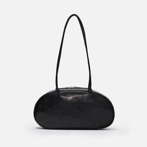 Pebble medium shoulder bag Wrinkled Black