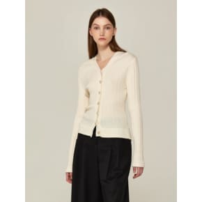 ESSENTIAL SLIM CARDIGAN (IVORY)