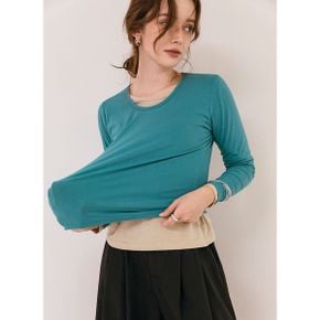 이너추천 라운드넥 쫀쫀 긴팔 티셔츠_P405428907