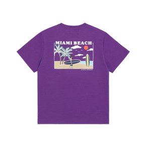 K222UTS630 핫 썸머 컨셉 반팔 티셔츠 3 PURPLE