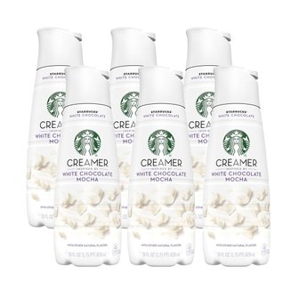  Starbucks6X  스타벅스  화이트  초콜렛  모카  크리머  828ml