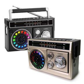 CRF-30B 블루투스 효도 라디오 스피커 휴대용 트로트 주방 탁상용 어르신 MP3 블랙