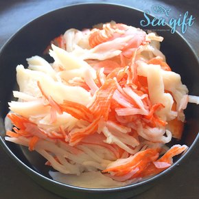 냉동 게맛살채 1kg 세절 샐러드 김밥 캘리포니아롤