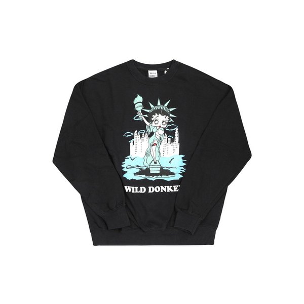 FG-BETTY LIBERTY BLACK 공용 맨투맨