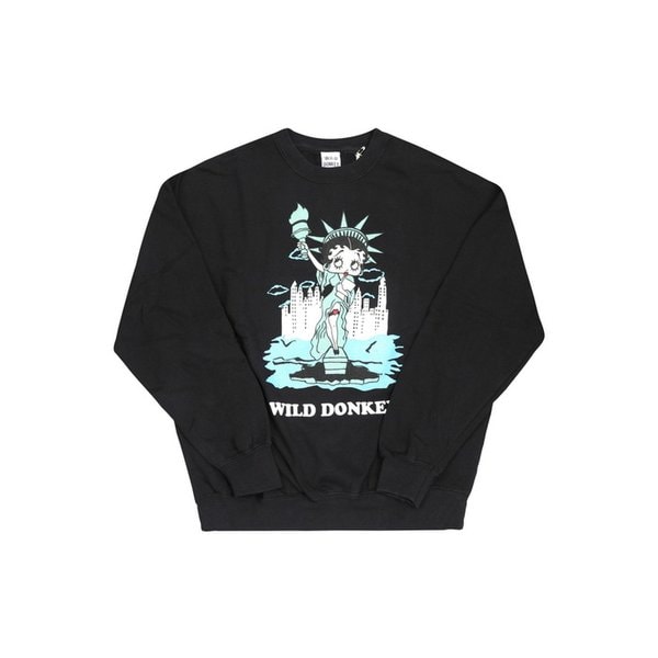 FG-BETTY LIBERTY BLACK 공용 맨투맨