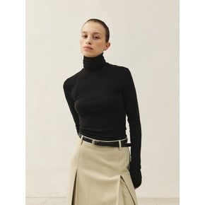 RTW ARMHOLE STITCH SLIM TURTLE NECK TOP_4COLORS