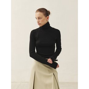 RTW ARMHOLE STITCH SLIM TURTLE NECK TOP_4COLORS