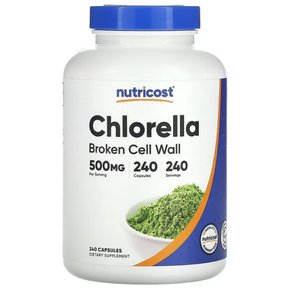 뉴트리코스트 클로렐라 Chlorella 500mg 240캡슐