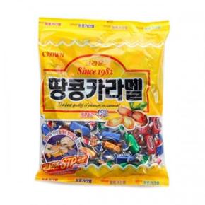 무료배송 크라운 땅콩카라멜(대) 324gx3개