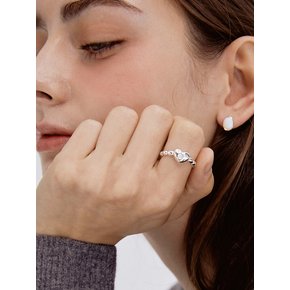 (SILVER925) Opal Heart Ring CR1812