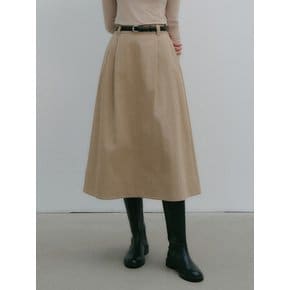 니아 턱 에이 라인 스커트 / NIA TUCK A LINE SKIRT_2colors