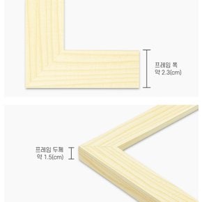 A4 사진액자 (미송) 상장포토웨딩인테리어벽걸이 (퍼즐사랑)