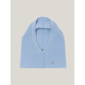 Cashmere 100% Julia Knit Balaclava (Sky Blue)