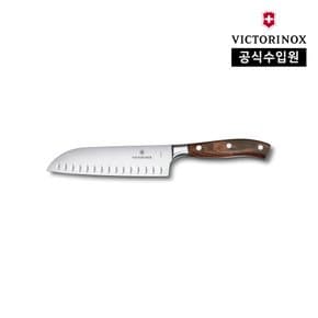 [빅토리녹스 공식] 그랜드 마트레 산토쿠 나이프 - 17cm,  로즈우드 7.7320.17G