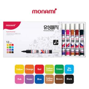 모나미 유성매직12색세트(2.0mm)_N2207500