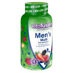 Vitafusion 남성용 종합비타민 식이보충제 구미 - 베리 - 150ct, 비타퓨전 건강식품