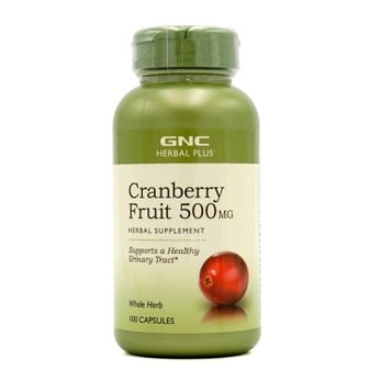 GNC 지엔씨 허벌 플러스 크랜베리 500mg 100캡슐 미국직구 Cranberry