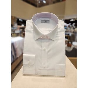 레노마 (일반핏)착용감이좋은 면혼방  트월 솔리드  흰색/블루 긴팔셔츠 2종택1 ( RZRSG1900)