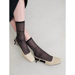 Adele Slingback Pumps Beige 4cm
