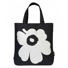 marimekko Torna 047931 910 Unikko bag 마리메코 유니코 토트 백 (블랙×화이트) 꽃무늬 꽃