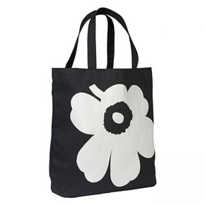 marimekko Torna 047931 910 Unikko bag 마리메코 유니코 토트 백 (블랙×화이트) 꽃무늬 꽃