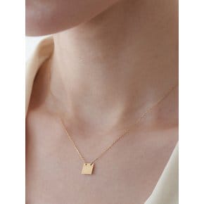 [Mamre]14k Square chain necklace