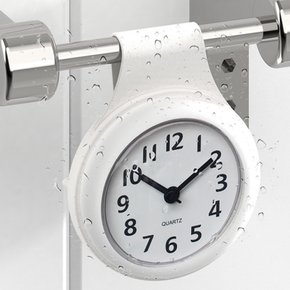 무소음 방수 화장실 욕실시계 주방 벽걸이 시계