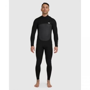 RVCA 4/3 Balance Chest Zip Wetsuit - BLACK